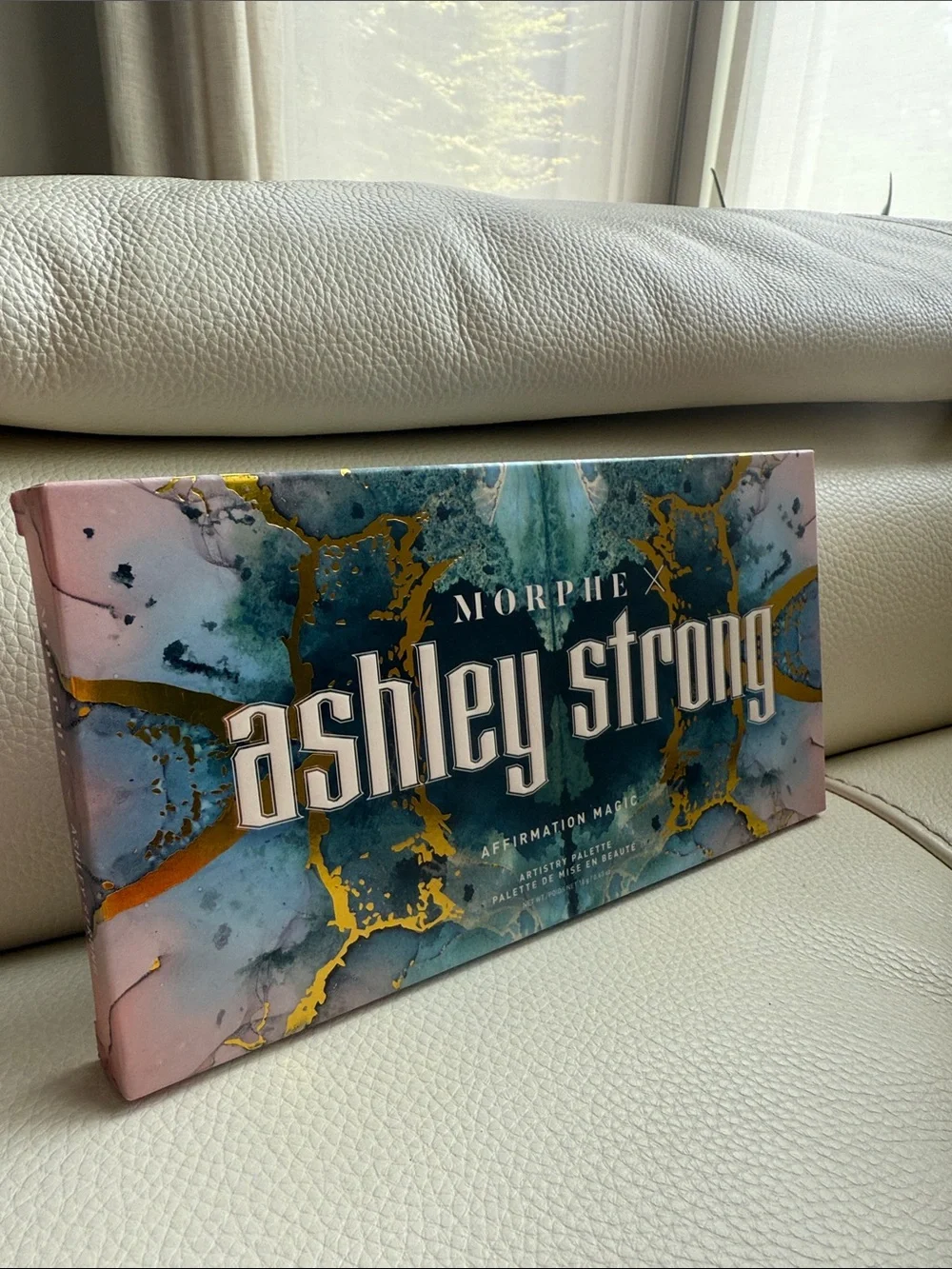Morphe Ashley Strong Eyeshadow Palette - Marble Pink‎ & Teal